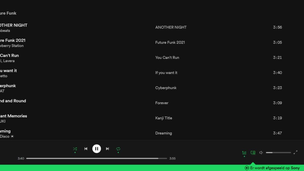 Spotify via Chromecast