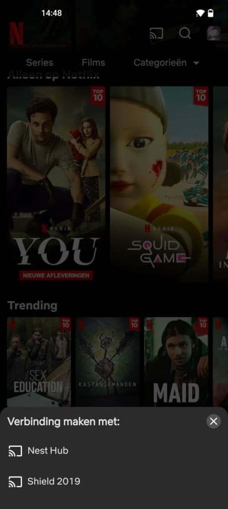 Chromecast en Netflix