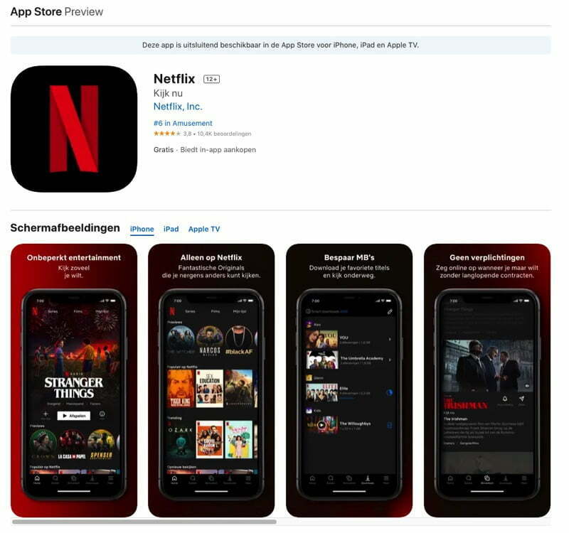 Netflix downloaden op Macbook